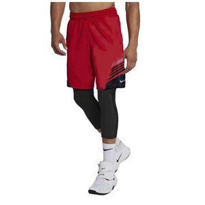 NIKE Hyperelite Basketball Shorts Sz 2XL Red Black